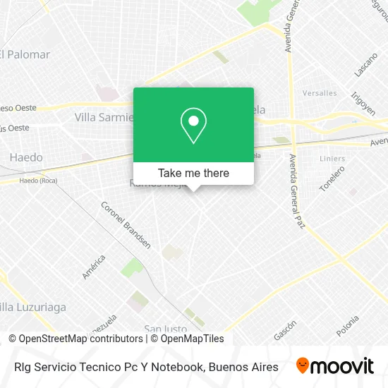Rlg Servicio Tecnico Pc Y Notebook map