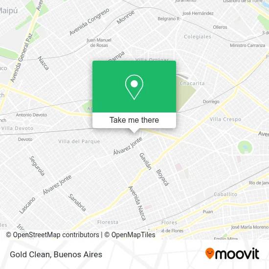Gold Clean map