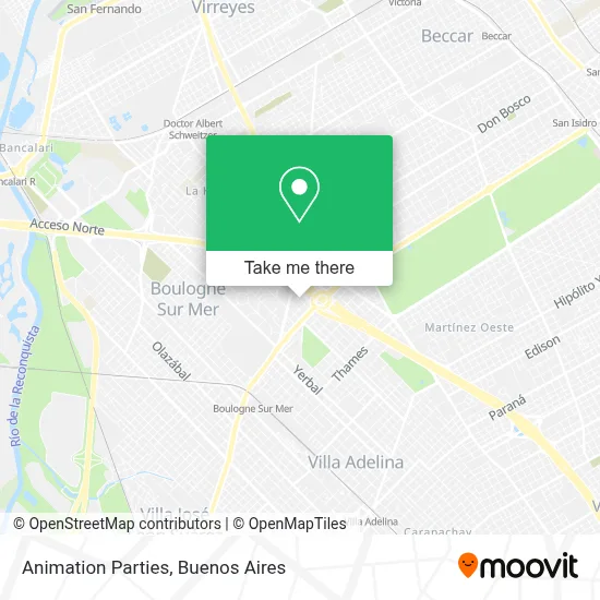 Animation Parties map