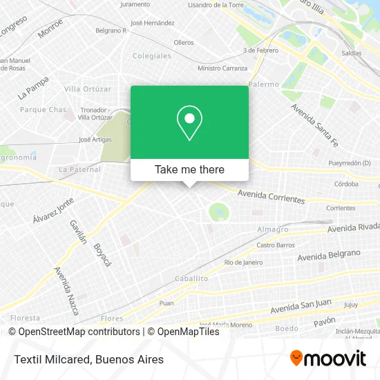 Textil Milcared map
