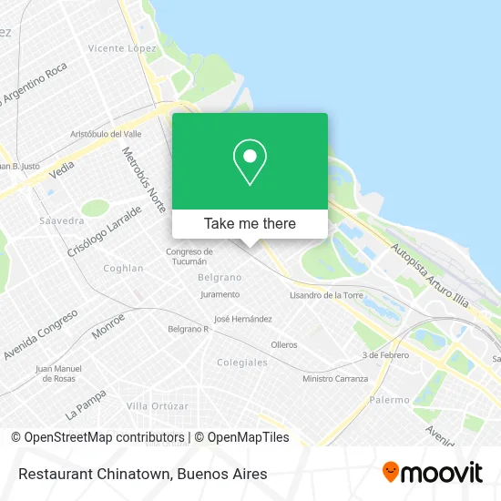 Restaurant Chinatown map
