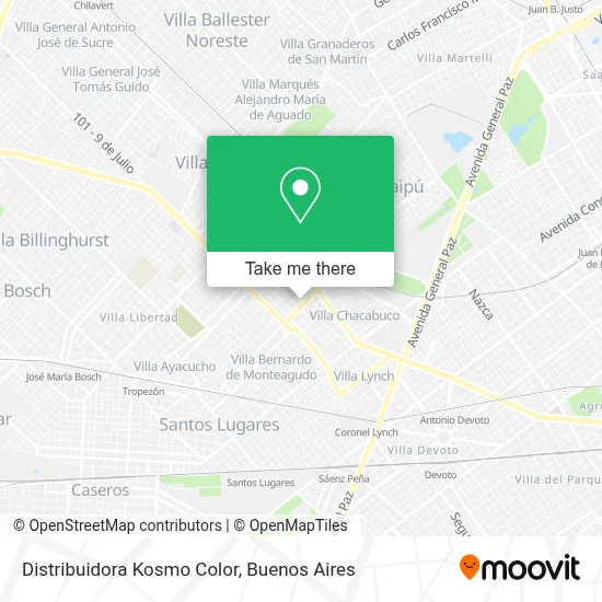 Distribuidora Kosmo Color map