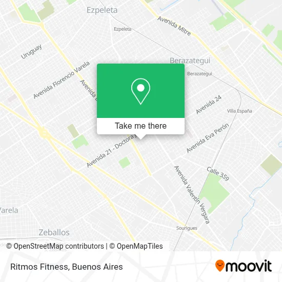 Ritmos Fitness map