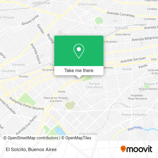 El Solcito map