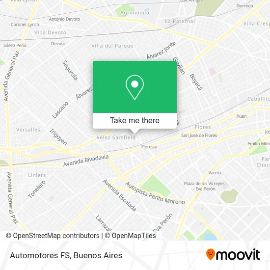 Automotores FS map