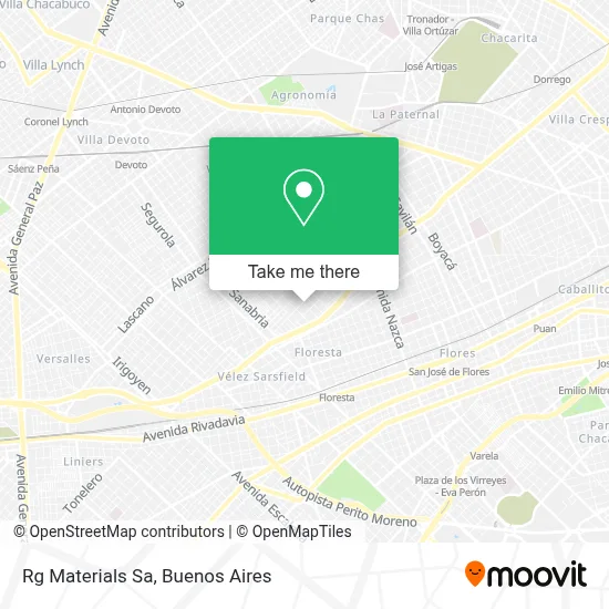 Rg Materials Sa map