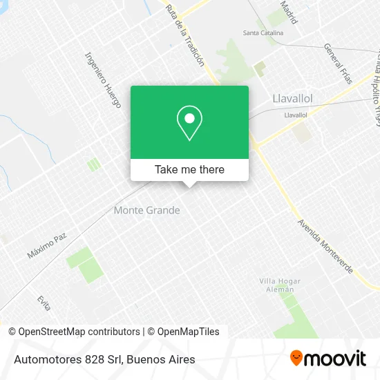 Automotores 828 Srl map