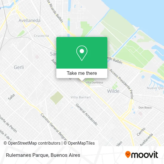 Rulemanes Parque map
