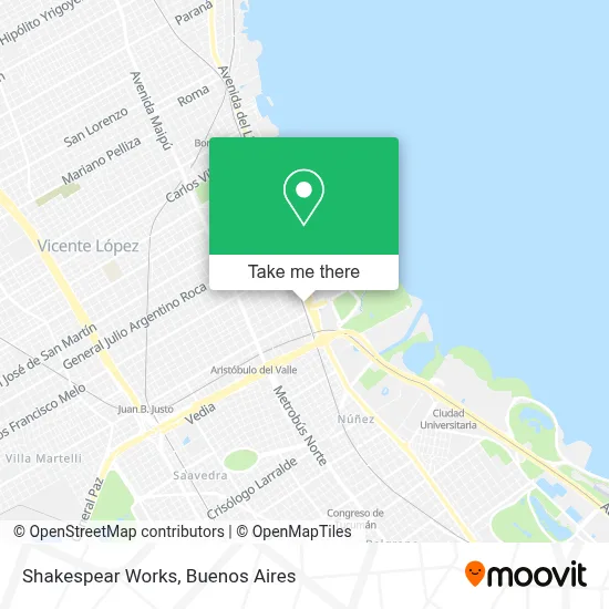 Shakespear Works map