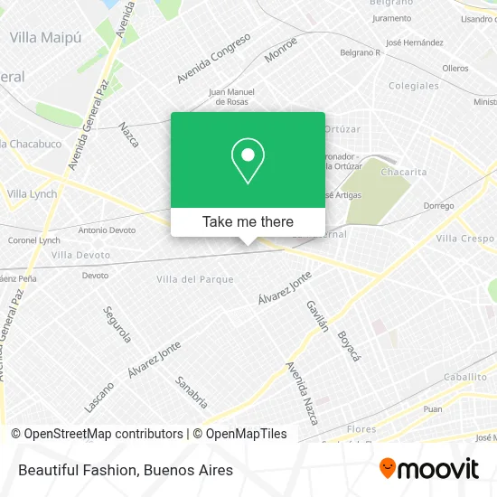 Bella Moda map