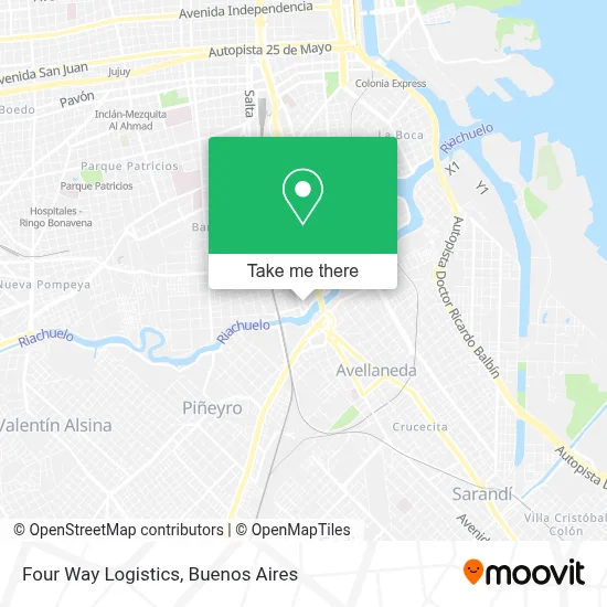Four Way Logistics map