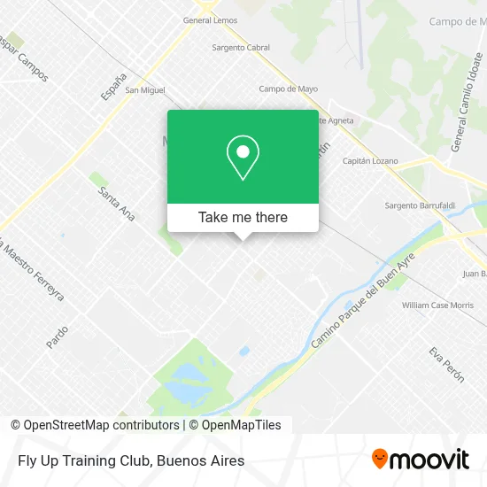 Fly Up Training Club map