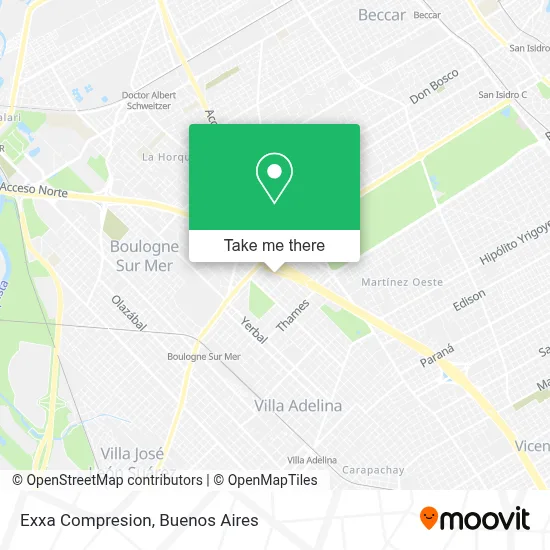 Exxa Compresion map