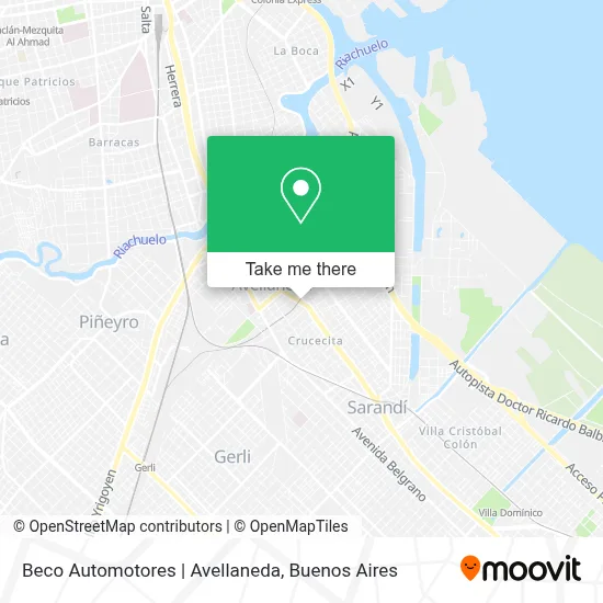 Beco Automotores | Avellaneda map