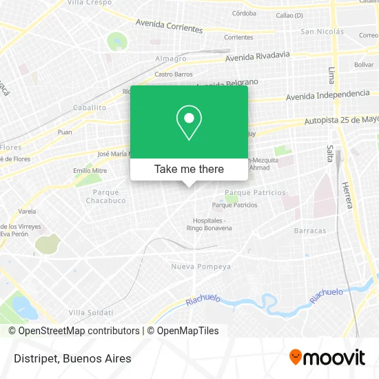 Distripet map