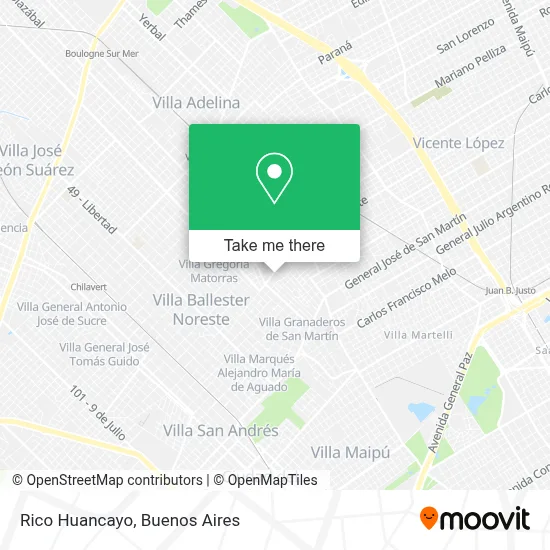 Rico Huancayo map