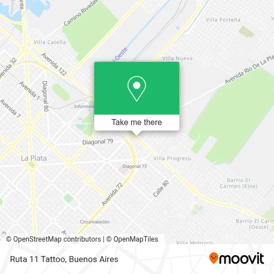 Ruta 11 Tattoo map