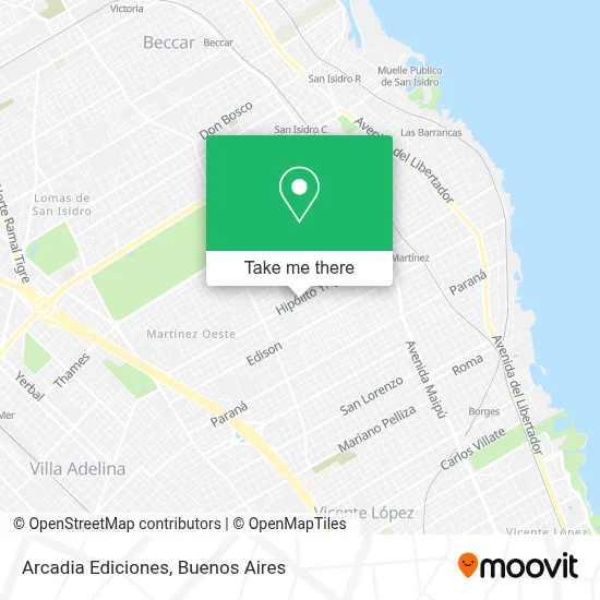 Arcadia Ediciones map