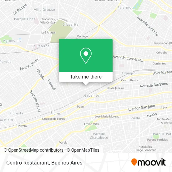 Centro Restaurant map