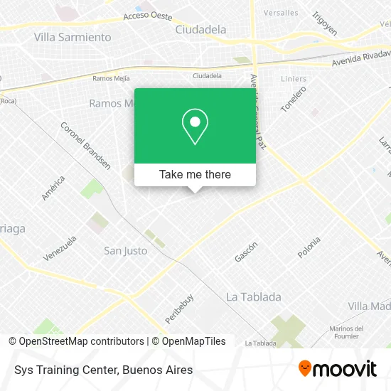 Sys Training Center map