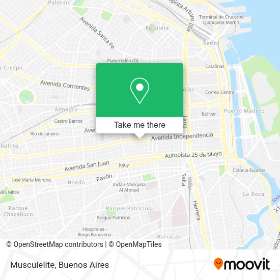 Musculelite map