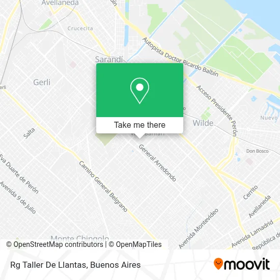 Rg Taller De Llantas map