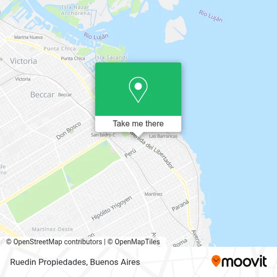 Ruedin Propiedades map
