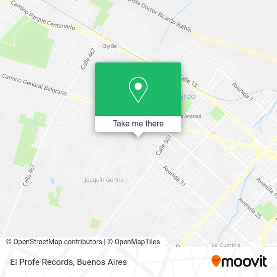 El Profe Records map