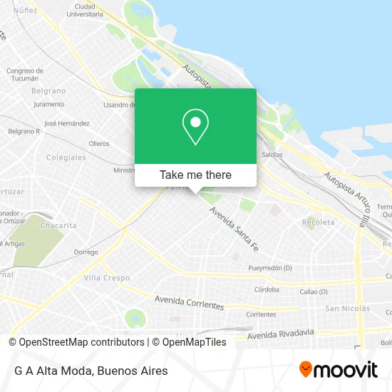 G A Alta Moda map