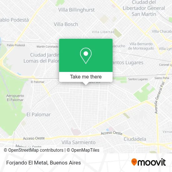 Forjando El Metal map