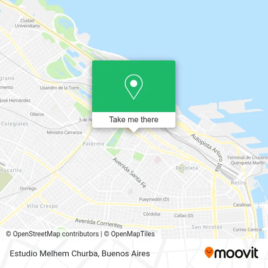 Estudio Melhem Churba map