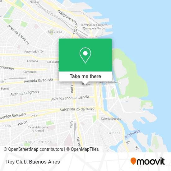 Rey Club map