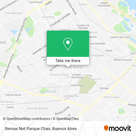 Remax Net Parque Chas map