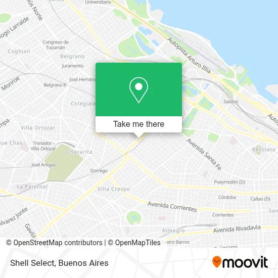 Shell Select map