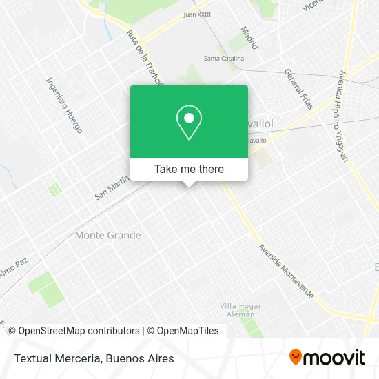 Textual Merceria map