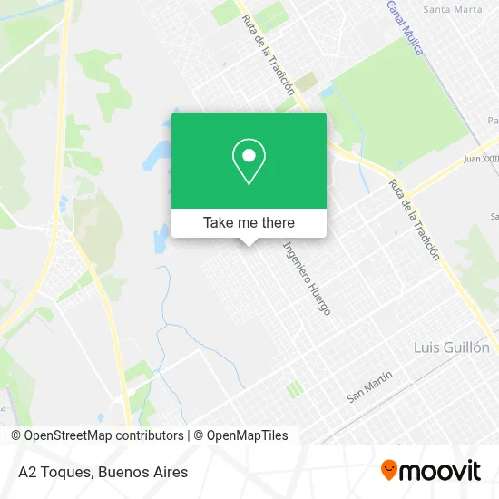 A2 Toques map