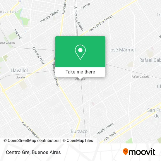 Centro Gre map