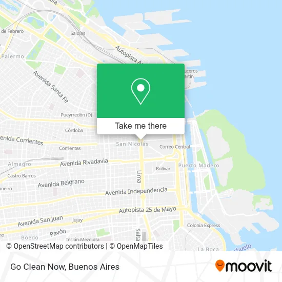 Go Clean Now map
