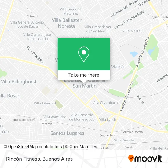 Rincón Fitness map