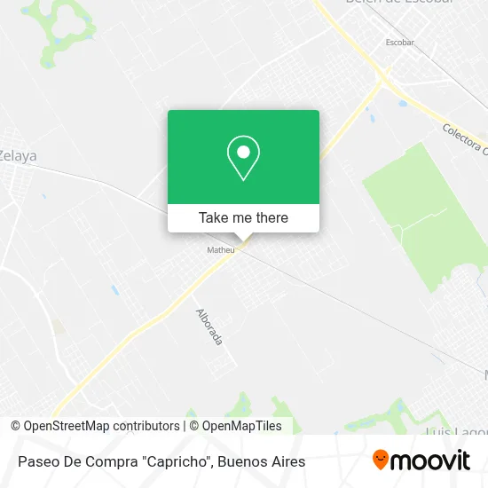 Paseo De Compra "Capricho" map