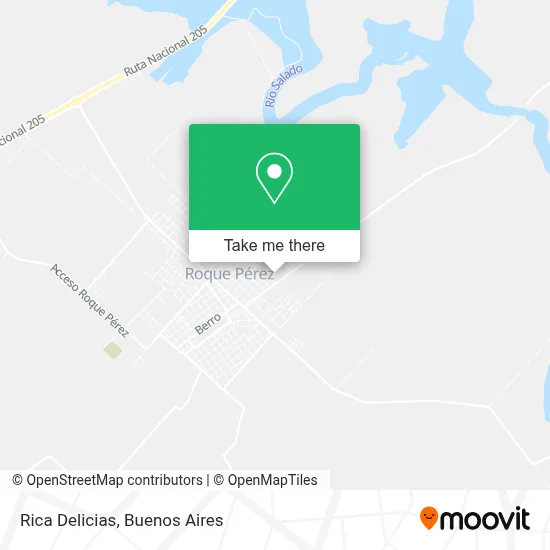 Rica Delicias map