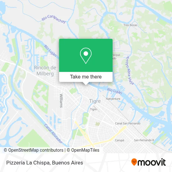 Pizzería La Chispa map