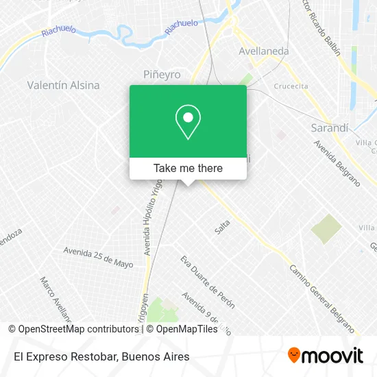 El Expreso Restobar map