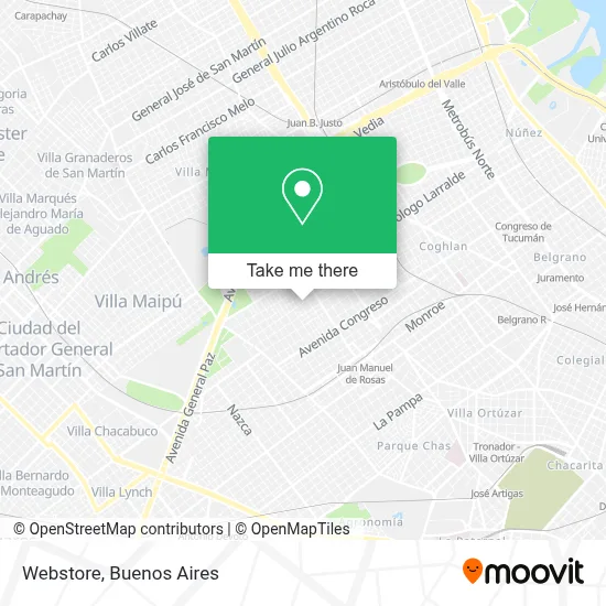 Webstore map