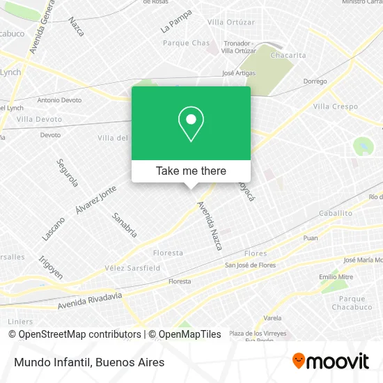 Mundo Infantil map