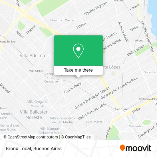Bronx Local map