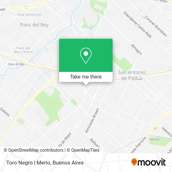 Toro Negro | Merlo map
