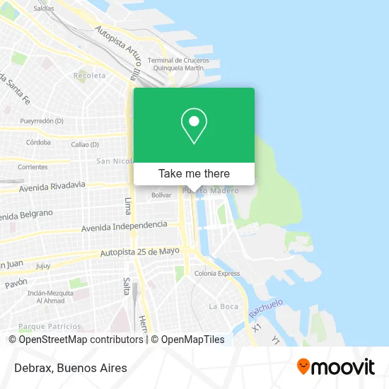 Debrax map