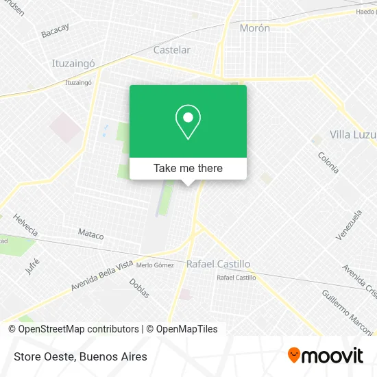 Store Oeste map