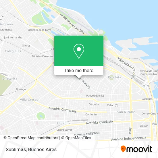 Sublimas map